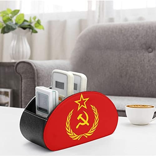 Организатор за складирање на далечински ТВ -Контрола на знамето на Комунизмот СССР со 5 оддели за спална соба за десктоп