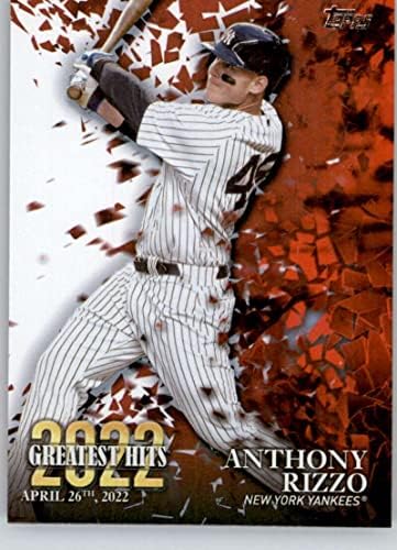 2023 Топс 2022 Најголеми хитови 22GH-1 Ентони Рицо Newујорк Јанкис Бејзбол Трговска картичка