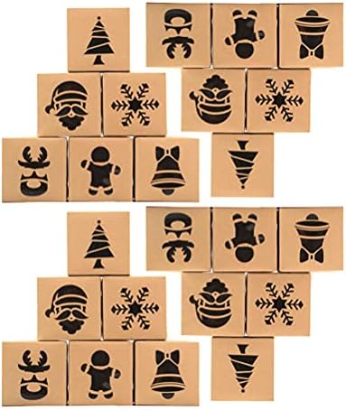 ВАЛИКЛУД 24 парчиња Кутии За Бисквити Божиќни Кутии За Складирање Кутии За Пакување Торта Декорација