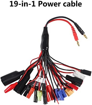 19 во 1 RC LIPO ADAPTER BATTY CHALGER CONNECTOR CONNECTOR WIRE OCTOPUS COVENTION, BANANA PLUG LIPO BATTery Multi Charger Adapter Оловен кабел