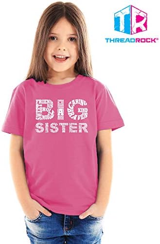 ThreadRock Големата сестра на големи девојки Типографија Младинска маица