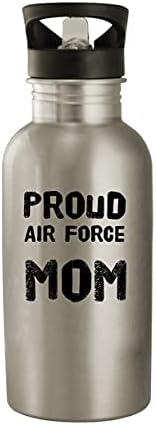 Моландра производи Горда Воздухопловна мајка - 20oz шише со вода од не'рѓосувачки челик, бело