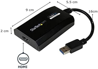 StarTech.com USB 3.0 До HDMI Адаптер-DisplayLink Сертифициран - 1080p-USB Тип - А До HDMI Дисплеј Адаптер Конвертор За Монитор-Надворешно Видео