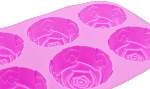 3 пакувања x големи розови цветни мраз коцка чоколаден сапун сапун за сапун за силиконски производител на силиконски забави