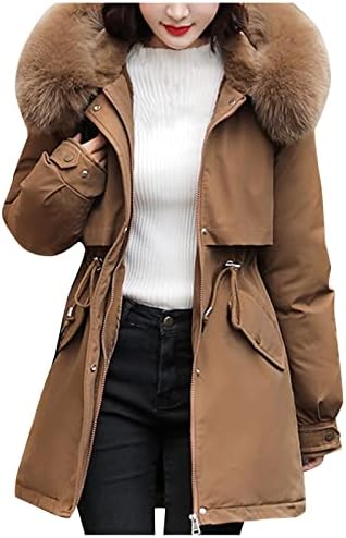 IQKA DOWN јакна женски руно собрана јакна зимска лабава мода задебелена поделена јакна
