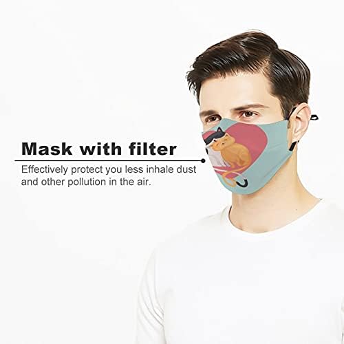 Моден безбедносна облека за Повеќекратна Употреба маски За перење Прашина Покривки За Уста Печатење Двојка Сликарство На Животни