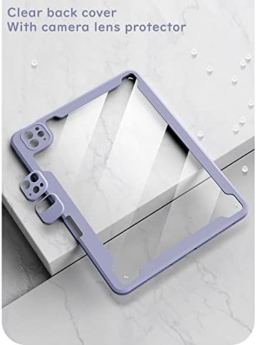 Henghui Magnetic iPad Pro 12.9 инчи 2022 6 -ти 5 -ти 4 -та 3 -та генерација тастатура со тастатура со тастатура за симпатична боја Вертикална