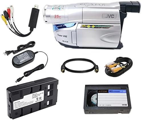 Технолошки колекционер Супер VHS-C камери W/USB адаптер за трансфер на лента во дигитална и празна лента