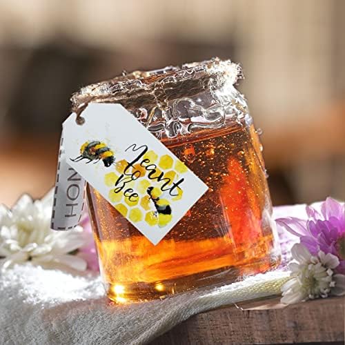 Лето-зраци 50 парчиња Наменети За Пчелен Мед Ознаки За Услуга Слатка Медена Пчела Слатка Благодарност
