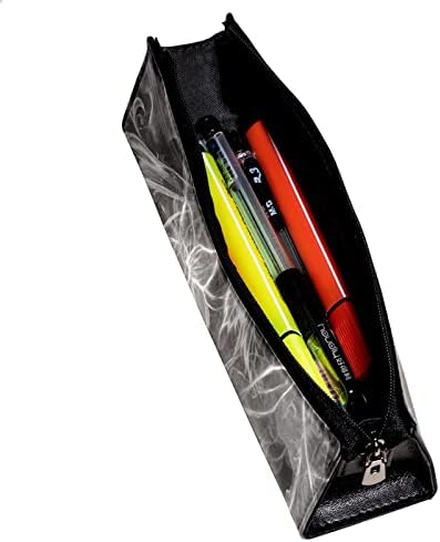 Кутија со моливи на геерот, торбичка за моливи, куќиште за пенкало, торбичка за пенкало, мала торбичка за моливи, цвеќиња од огнено пламен сиво