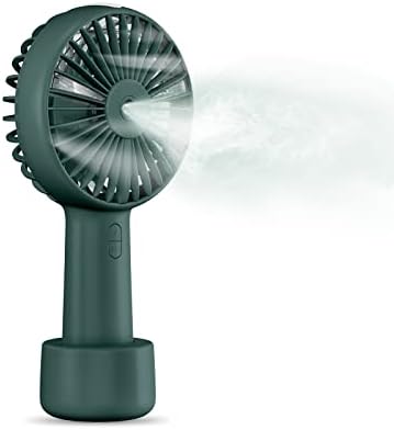 Преносен вентилатор за магла, рачен вентилатор за лична магла, батерија управувана со мини господар вентилатор 2500 mAh со спреј за вода, мало ладење до 7,8ч за патување,