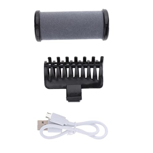 Shamjina USB Hot Hot Fairchersing Roller Roller Curler Spiral Curls Clip DIY алатка, црна