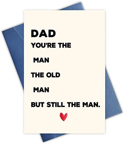 Смешна картичка за Денот на таткото, смешна роденденска картичка за тато, смешна картичка за тато од сина ќерка, картичка за татковци смешно