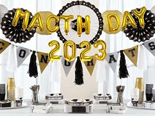 Ден на натпреварот 2023 балони, 16 инчи среќни балони на ден, медицински школа за дипломирање Декорации 2023 година, честитки Доктор за дипломирање