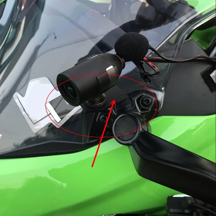 Моторцик лево DVR фотоапарат возење рекордер за возење на држачот за држачи за заградување за кавасаки нинџа 400 ex400 2018