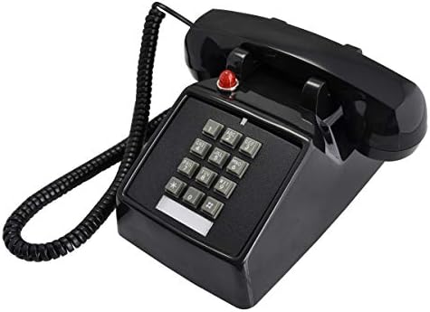 Класичен телефон со гроздобер фиксна линија за контрола на јачината на телефонот со дополнителен гласен ринг -тон за постари лица со оштетен