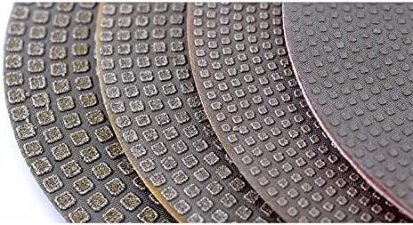 4 парчиња суво/влажно 4 -инчен дијамантско електро -попликана подлога за полирање 100мм метал пескарење диск Брзо отстранување мелење