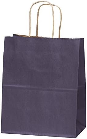 8 x4.75 x10 - 100 парчиња - торби за хартија од пурпурли Крафт, шопинг, механдисе, забава, торби за подароци