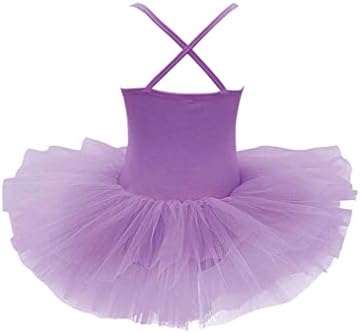 Freebily Girls Sequins Ballet Dance Dance With Tutu Skirt, сјајно камизол гимнастички леотарски фустан латински танцов костум