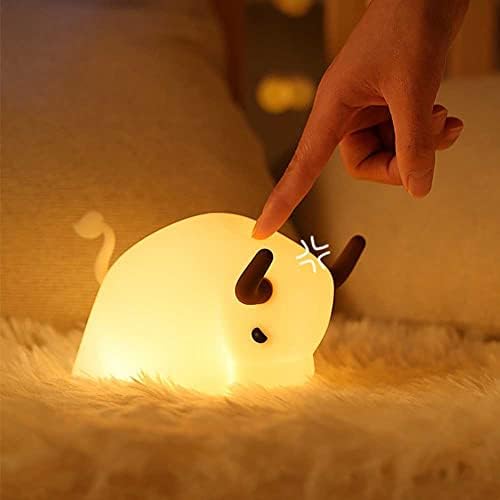 Тонон симпатична ноќна светлина, бебешка ноќна светлина Детска ноќна ламба предводена преносна ламба за допир за спална соба, USB