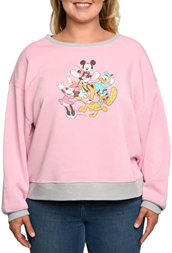 Disneyенски дизни плус големина Мики Мини глушец Доналд Гуфи лесен џемпер