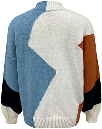 Џемпери на пуловер за жени, женски пончос срцев кардиган Туртленек туники жени темперамент лабава боја во желка за плетење џемпер портокалово