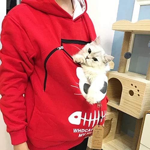 Мачка торбичка џемпер на животински пуловер што дише носи врвови на блузи жени жени блуза