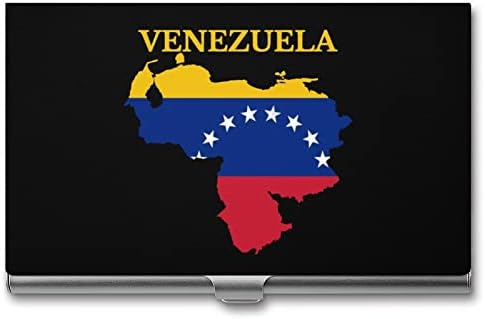Венецуела Мапа Знаме Бизнис Картичка Сопственикот Тенок Бизнис Картичка Паричници Кредитна Картичка Случај Со Печатење Шема за Мажи &засилувач;