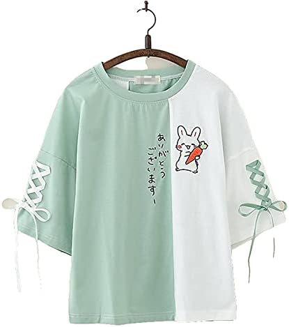 Esdlajks kawaii худи за жени - каваи худи јапонски летен цртан филм зајак за везови маица маица