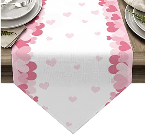 Wdbby розова loveубовна маса тркач за свадби за свадби за свадбени плочи кафе трпезариска маса за табела за трпезари