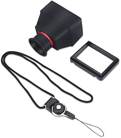 Акуто камера за прегледување на камера 3.2inch LCD ViewFinder 3x зголемување на зголемувањето на фотографијата, аспиратор за фотоапарати