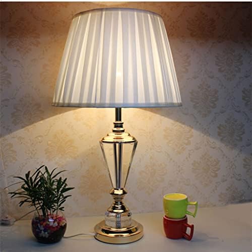 Дебела европска транспарентна кристална декоративна маса за ламба класична ткаенина спална соба дневна соба предводена осветлување