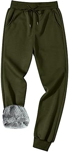Зимски панталони за зимско руно од Gxamoy Sherpa наредени џемпери активни топло густи панталони со џогер
