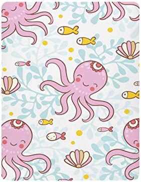 Октоподи риби корали школки за креветчиња за бебиња меки и дишечки бебешки креветчиња за креветчиња за креветчиња за креветчето за девојче