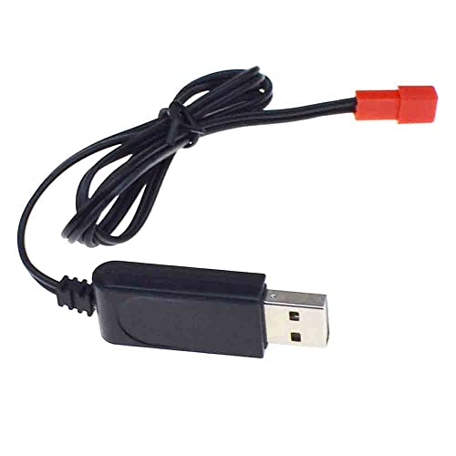 3,7V 500mA излез 1S батерија USB кабел полнач црвена JST женска глава